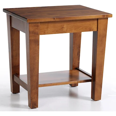 Shaker End Table with Shelf